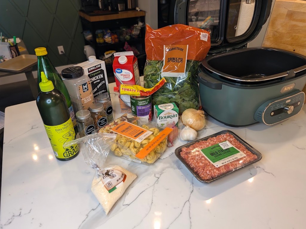 Creamy Boursin Sausage Tortellini&nbsp;Soup